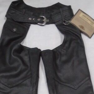 Harley Davidson Motorcycle Leather Outrider Chaps Women Extra Small XSMALL